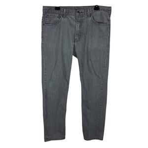 Levi's 508 Jeans Men 36x31 Gray Denim 5-Pockets Mid-Rise Regular Fit Tapered Leg